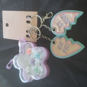 Kids rings and best friends keychain